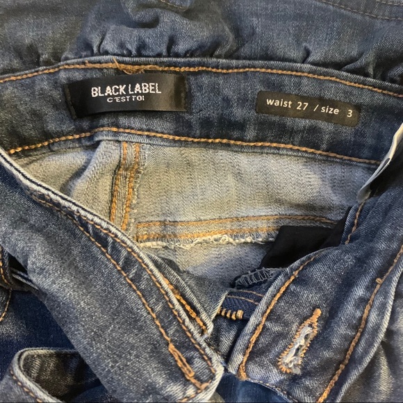 High Waisted Jeans with Tie Belt Size 3 / 27 - Picture 7 of 9